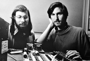 Steve Wozniak and Steve Jobs